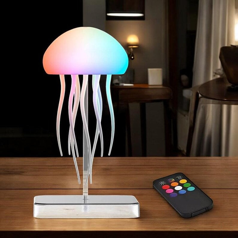 LED Jellyfish Lamp with with Remote Control
